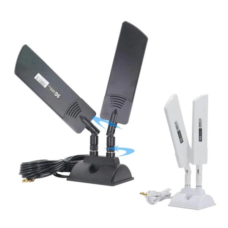 42dbi 5G 路由器外置天線 戶外長距離 WiFi 信號增強器, SMA 公頭黑色, TS9 黑色, SMA 公頭白色, TS9 白色