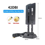 42dbi 5G 路由器外置天線 戶外長距離 WiFi 信號增強器, SMA 公頭黑色, TS9 黑色, SMA 公頭白色, TS9 白色