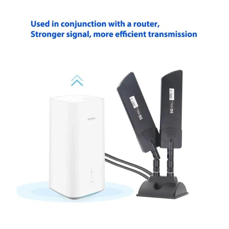 42dbi 5G 路由器外置天線 戶外長距離 WiFi 信號增強器, SMA 公頭黑色, TS9 黑色, SMA 公頭白色, TS9 白色