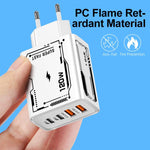 2A 2 USB+2 PD Type-C 多埠手機充電器