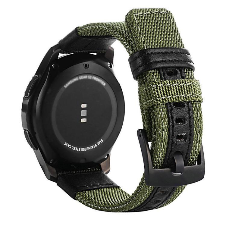 適用於 Samsung Gear S3 Frontier / Classic 智能快速釋放可調節尼龍錶帶，20mm，22mm
