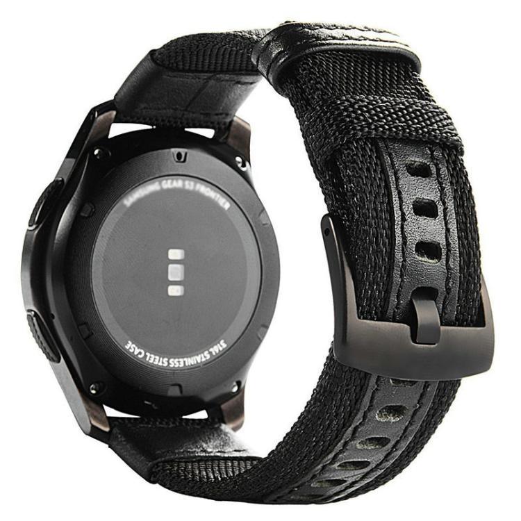 適用於 Samsung Gear S3 Frontier / Classic 智能快速釋放可調節尼龍錶帶，20mm，22mm