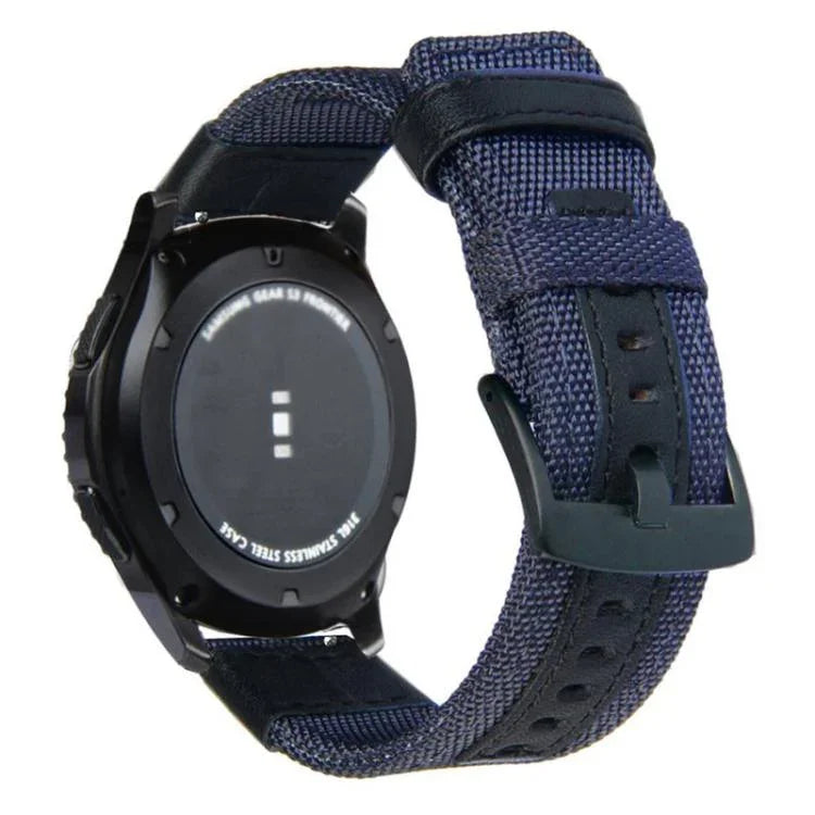 適用於 Samsung Gear S3 Frontier / Classic 智能快速釋放可調節尼龍錶帶，20mm，22mm