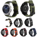 適用於 Samsung Gear S3 Frontier / Classic 智能快速釋放可調節尼龍錶帶，20mm，22mm