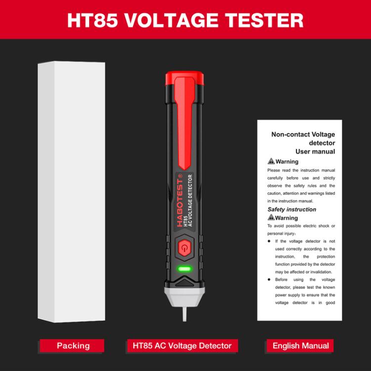 HABOTEST HT85 非接觸式電壓測試器，交流電壓檢測器，HT85