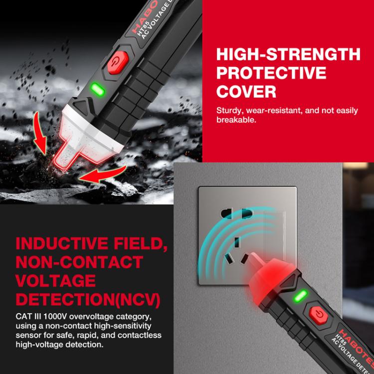 HABOTEST HT85 非接觸式電壓測試器，交流電壓檢測器，HT85