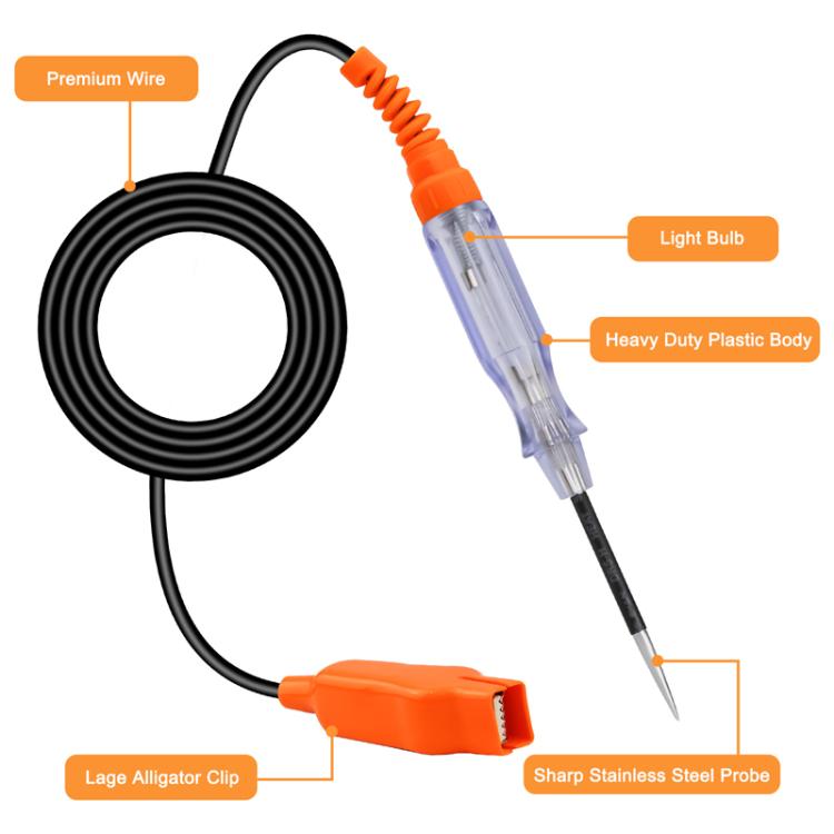 6V 12V 24V Car Multifunctional Circuit Tester Electricity Detector Pen Power Probe, CNBJ-85076A