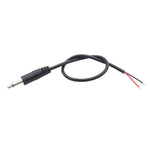單聲道 2針 AUX 單頭線 喇叭音頻電源線 音頻線, 長度: 25cm, 2.5mm 公頭, 2.5mm 母頭, 3.5mm 公頭, 3.5mm 母頭