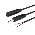 單聲道 2針 AUX 單頭線 喇叭音頻電源線 音頻線, 長度: 25cm, 2.5mm 公頭, 2.5mm 母頭, 3.5mm 公頭, 3.5mm 母頭