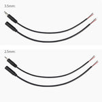 單聲道 2針 AUX 單頭線 喇叭音頻電源線 音頻線, 長度: 25cm, 2.5mm 公頭, 2.5mm 母頭, 3.5mm 公頭, 3.5mm 母頭