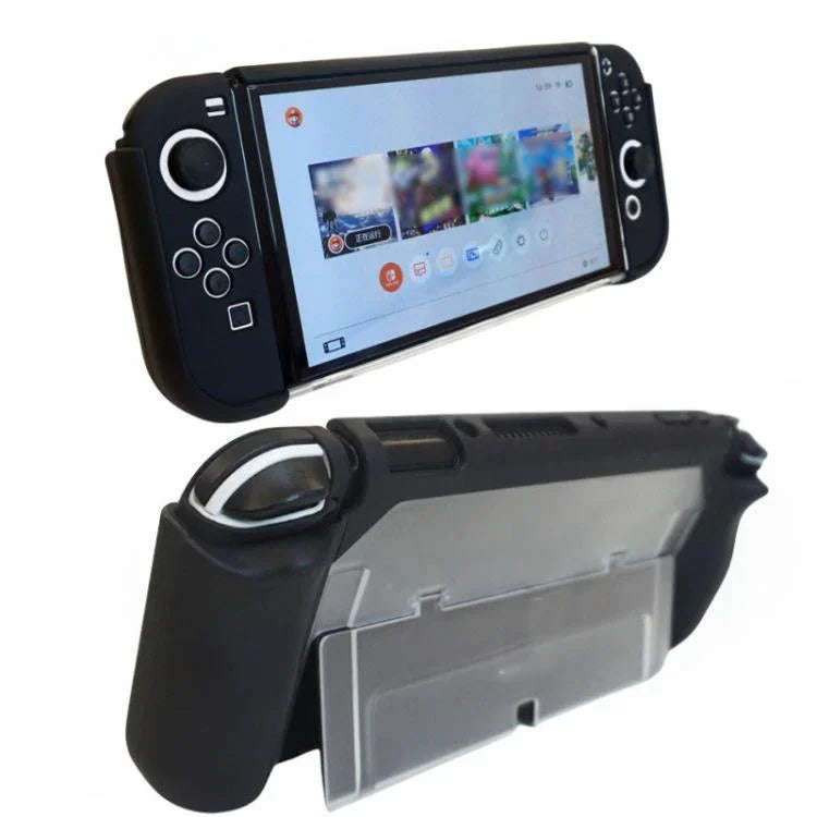 適用於 Nintendo Switch OLED / Joy-Con 2 合 1 保護殼 TPU 保護套 支援