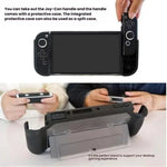 適用於 Nintendo Switch OLED / Joy-Con 2 合 1 保護殼 TPU 保護套 支援