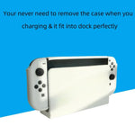 適用於 Nintendo Switch OLED / Joy-Con 2 合 1 保護殼 TPU 保護套 支援