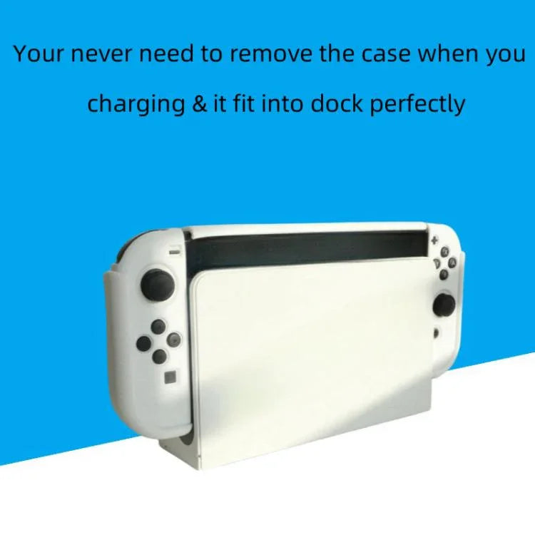 適用於 Nintendo Switch OLED / Joy-Con 2 合 1 保護殼 TPU 保護套 支援