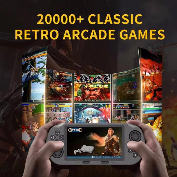 4.5 吋 IPS 螢幕 64G 掌上遊戲機 內建 20000 款遊戲，SF3000，SF3000 含 2 支手把