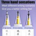 適用於 Apple Pencil 2 / 1 彈性筆尖軟探頭靜音替換筆尖，4B 白色、4B 透明、2B 白色、2B 透明、HB 白色、HB 透明