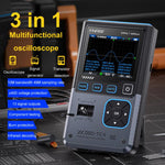 3合1 示波器 晶體管測試器 信號產生器 10M頻寬 燒錄測試，FNIRSI DSO-TC4