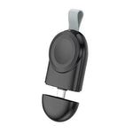 適用於 Apple Watch 1/2/3/4/5/6/7/8/9/10/SE 便攜式磁吸無線充電器 Type-C 智能無線充電器