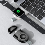 適用於 Apple Watch 1/2/3/4/5/6/7/8/9/10/SE 便攜式磁吸無線充電器 Type-C 智能無線充電器