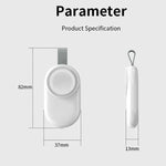 適用於 Apple Watch 1/2/3/4/5/6/7/8/9/10/SE 便攜式磁吸無線充電器 Type-C 智能無線充電器