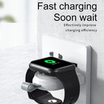適用於 Apple Watch 1/2/3/4/5/6/7/8/9/10/SE 便攜式磁吸無線充電器 Type-C 智能無線充電器