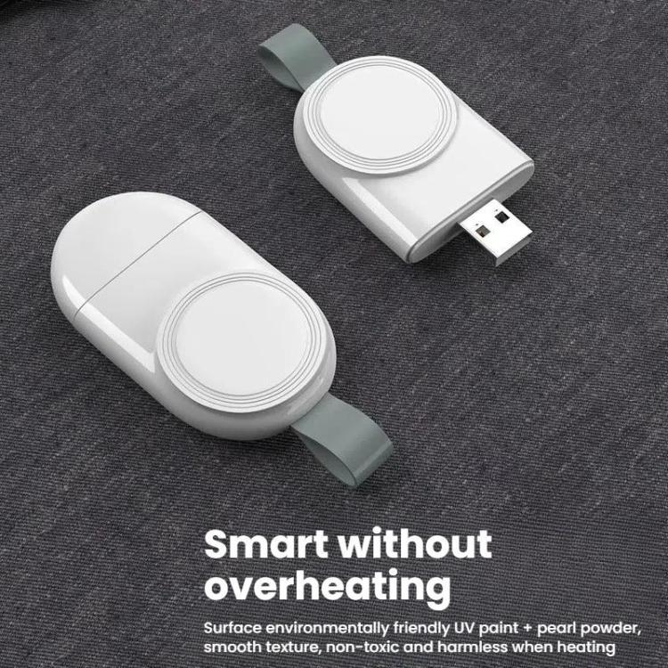 適用於 Apple Watch 1/2/3/4/5/6/7/8/9/10/SE 便攜式 USB 磁吸無線充電器