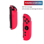 適用於 Nintendo Switch 2 Joy-con 控制器矽膠保護套，控制器套黑色、控制器套白色、控制器套紅色、控制器套藍色