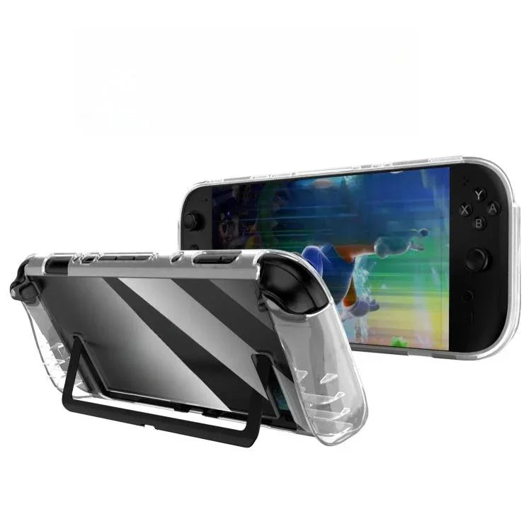 適用於 Nintendo Switch 2 TPU 透明一體成型防滑全身保護套，TPU 一體成型保護套