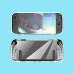 適用於 Nintendo Switch 2 TPU 透明一體成型防滑全身保護套，TPU 一體成型保護套