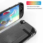 適用於 Nintendo Switch 2 的 TPU+PC 分離透明保護殼 防震外殼，TPU+PC 鑽石分離保護殼