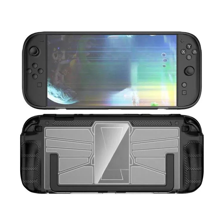 適用於 Nintendo Switch 2 遊戲主機 TPU + PC 一體成型保護殼 防震外殼，TPU + PC 一體成型黑色保護殼，TPU + PC 一體成型白色保護殼