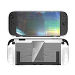 適用於 Nintendo Switch 2 遊戲主機 TPU + PC 一體成型保護殼 防震外殼，TPU + PC 一體成型黑色保護殼，TPU + PC 一體成型白色保護殼