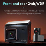 Anytek T2 PRO 3.0 吋 2K 高清夜視錄影機 隱藏式車載攝像頭 前後雙錄，T2 PRO