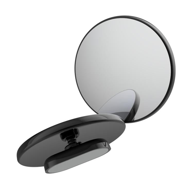 Car Reversing Blind Spot Auxiliary Ultra-clear Reflective Rearview Mirror, Black, Silver