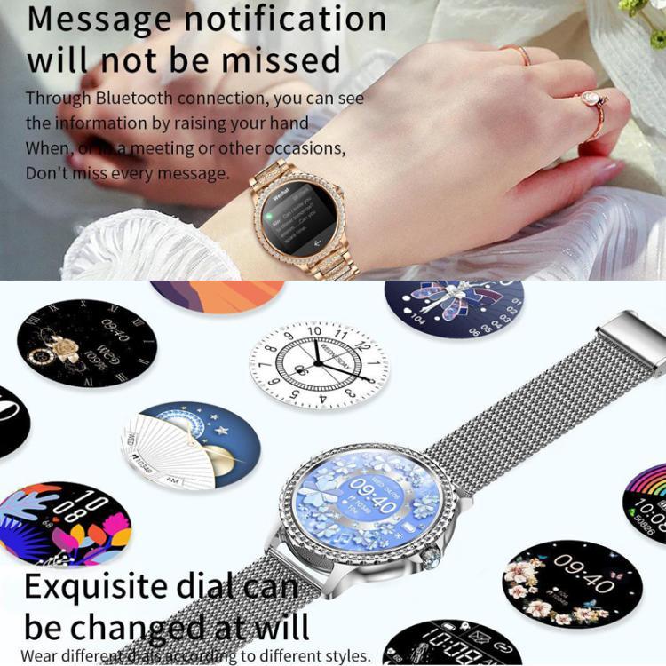 藍牙通話 AI 語音助理生活防水運動智慧手錶，黑色矽膠錶帶，金粉矽膠錶帶，銀灰矽膠錶帶，金屬粗鋼錶帶+粉色矽膠錶帶，銀色粗鋼錶帶+灰色矽膠錶帶
