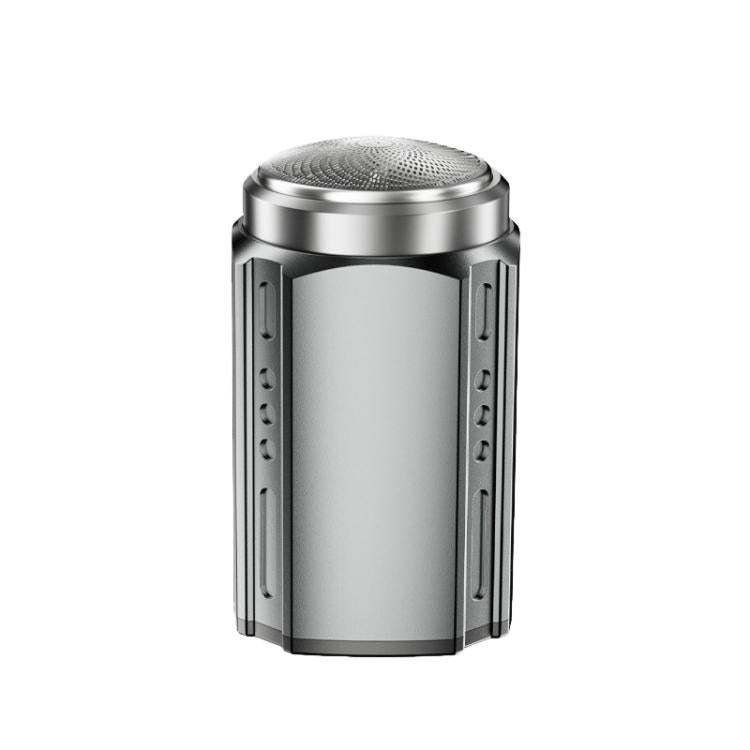 男士便攜式電動剃鬚刀 帶 LCD 顯示屏 – 旅行友好迷你剃鬚刀，USB Type-C 快充，防水可洗設計，6 刀頭深金屬灰，浮動刀片深金屬灰，6 刀頭黑色，浮動刀片黑色
