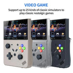 R43 Pro 手持遊戲主機 4K 高清 4.3 吋螢幕 家用便攜式電玩，半透明黑 64G，灰色 64G，半透明黑 128G，灰色 128G