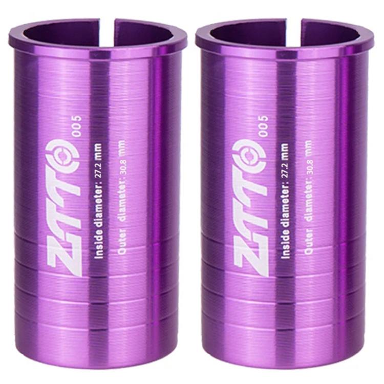 2個 ZTTO 自行車座管轉換套筒減徑套，25.4-27.2mm 001、25.4-28.6mm 002、27.2-28.6mm 003、27.2-30.4mm 004、27.2-30.8mm 005、27.2-31.6mm 006、27.2-33.9mm 007、31.8-34.9mm 008、30.9-31.6mm 009、25.4-30.9mm 010、25.4-31.6mm 011