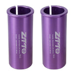 2個 ZTTO 自行車座管轉換套筒減徑套，25.4-27.2mm 001、25.4-28.6mm 002、27.2-28.6mm 003、27.2-30.4mm 004、27.2-30.8mm 005、27.2-31.6mm 006、27.2-33.9mm 007、31.8-34.9mm 008、30.9-31.6mm 009、25.4-30.9mm 010、25.4-31.6mm 011