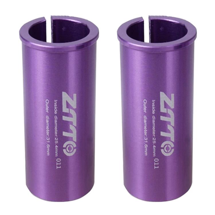2個 ZTTO 自行車座管轉換套筒減徑套，25.4-27.2mm 001、25.4-28.6mm 002、27.2-28.6mm 003、27.2-30.4mm 004、27.2-30.8mm 005、27.2-31.6mm 006、27.2-33.9mm 007、31.8-34.9mm 008、30.9-31.6mm 009、25.4-30.9mm 010、25.4-31.6mm 011
