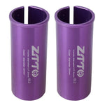 2個 ZTTO 自行車座管轉換套筒減徑套，25.4-27.2mm 001、25.4-28.6mm 002、27.2-28.6mm 003、27.2-30.4mm 004、27.2-30.8mm 005、27.2-31.6mm 006、27.2-33.9mm 007、31.8-34.9mm 008、30.9-31.6mm 009、25.4-30.9mm 010、25.4-31.6mm 011