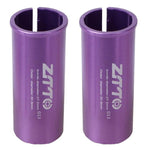2個 ZTTO 自行車座管轉換套筒減徑套，25.4-27.2mm 001、25.4-28.6mm 002、27.2-28.6mm 003、27.2-30.4mm 004、27.2-30.8mm 005、27.2-31.6mm 006、27.2-33.9mm 007、31.8-34.9mm 008、30.9-31.6mm 009、25.4-30.9mm 010、25.4-31.6mm 011