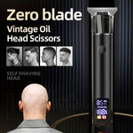可充電理髮套裝 男士理髮器 - 零刀片修剪器 適用復古油頭及禿頭造型