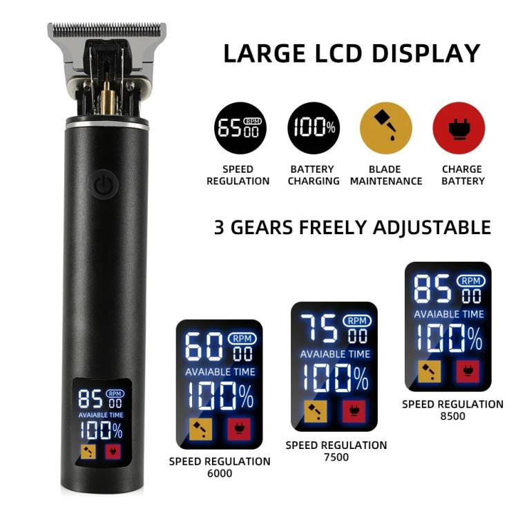 可充電理髮套裝 男士理髮器 - 零刀片修剪器 適用復古油頭及禿頭造型