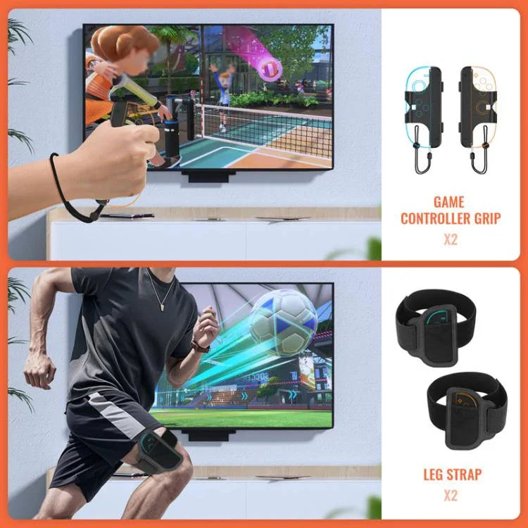 JYS NS2281 適用於 Nintendo Switch 2 運動 9 合 1 遊戲運動套件 左右握把配件