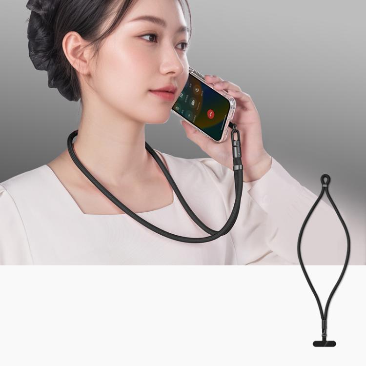 可調節手機掛繩，自鎖 360 度旋轉防纏繞設計及 TPU 夾，頸掛黑色、頸掛橙色、頸掛綠色，斜掛黑色、斜掛橙色、斜掛綠色