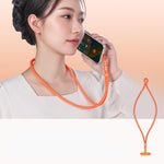 可調節手機掛繩，自鎖 360 度旋轉防纏繞設計及 TPU 夾，頸掛黑色、頸掛橙色、頸掛綠色，斜掛黑色、斜掛橙色、斜掛綠色