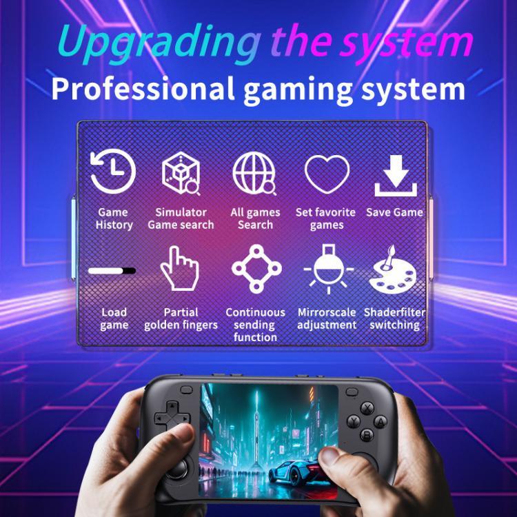 H36S 3.5 吋 IPS 高清屏復古 PSP 遊戲主機 Linux 系統 GBA 掌上遊戲機，64G，128G