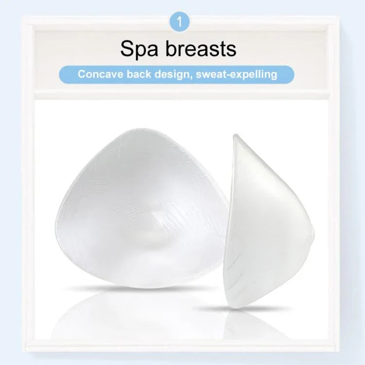 三角形術後水療矽膠義乳 游泳乳房 運動泳衣胸墊，XS，S，M，L，XL，XXL，XXXL