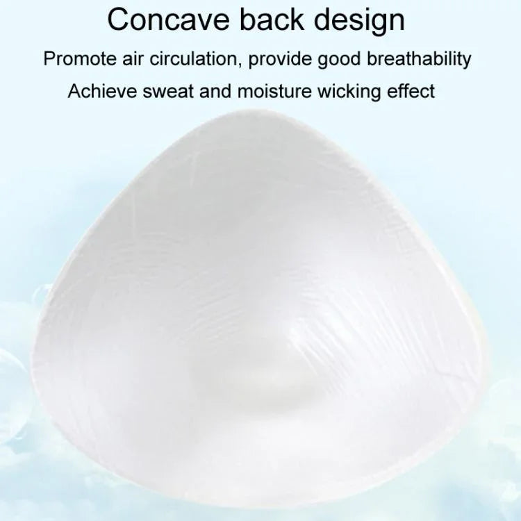 三角形術後水療矽膠義乳 游泳乳房 運動泳衣胸墊，XS，S，M，L，XL，XXL，XXXL